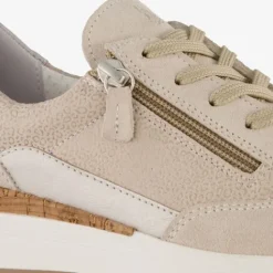 Hush Puppies Suede dames sneakers beige Best