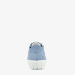 Hush Puppies Suede dames sneakers lichtblauw