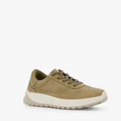 Hush Puppies Suede dames sneakers taupe