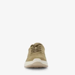 Hush Puppies Suede dames sneakers taupe
