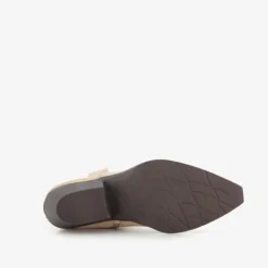 Harper Suede dames western laarzen beige Outlet