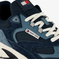 Tommy Hilfiger Suede heren dad sneakers blauw Online