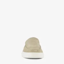 Van Beers Suede heren instappers beige Clearance