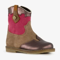 Groot Suede meisjes western enkellaarsjes bruin Online