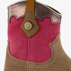 Groot Suede meisjes western enkellaarsjes bruin Online
