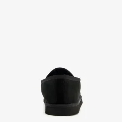 Hush Puppies Suede pantoffels met merino wol zwart New