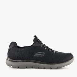 Skechers Summits heren sneakers wide fit zwart Sale