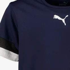 Puma TeamRISE Jersey kinder voetbal T-shirt donkerblauw