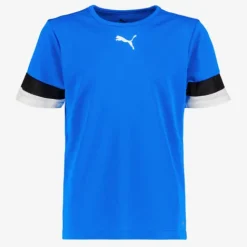 Puma TeamRISE Jersey kinder voetbal T-shirt blauw Discount