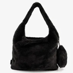 Renato Lucci Teddy dames tas met portemonnee zwart Outlet