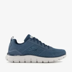 Skechers Track Lusher heren sneakers blauw Clearance