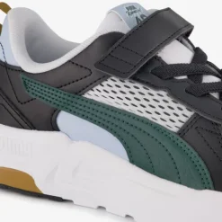 Puma Trinity 2 LT Run Fun AC+ kinder sneakers zwart groen Outlet