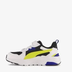 Puma Trinity Lite AC+ PS jongens sneakers wit geel Outlet