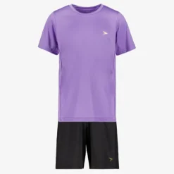 Dutchy Tweedelige meisjes sport set paars zwart New