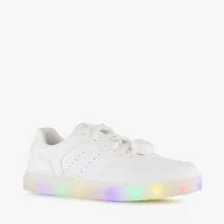 Scapino Unisex sneakers wit met lichtjes in regenboogkleuren Discount
