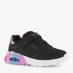Skechers Uno Lite 2.0 meisjes sneakers zwart roze Outlet