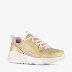 Skechers Uno Lite Metallic Pops Gold Multi sneaker New