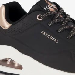 Skechers Uno-Shimmer Away dames sneakers zwart Discount