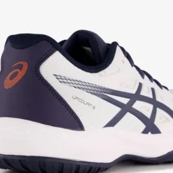 Asics Upcourt 6 heren zaalschoenen wit zwart Hot