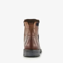 Van Beers Van Beer leren heren veterboots bruin Outlet