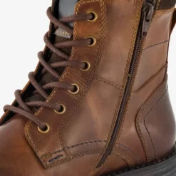 Van Beers Van Beer leren heren veterboots bruin Outlet