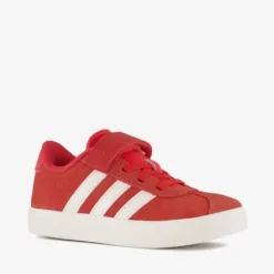 Adidas VL Court 3.0 kinder sneakers rood wit