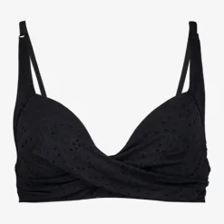 Osaga Voorgevormde dames bikinitop broderie zwart Hot