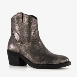 Blue Box Western enkellaarsjes grijs metallic Online
