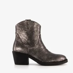 Blue Box Western enkellaarsjes grijs metallic Online
