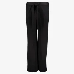 TwoDay Wijde dames broek met ceintuur zwart Clearance