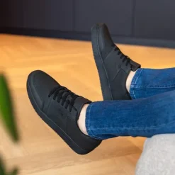 Blue Box Zwarte heren sneakers Discount